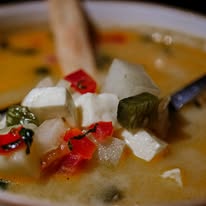 Sopa con vegetales